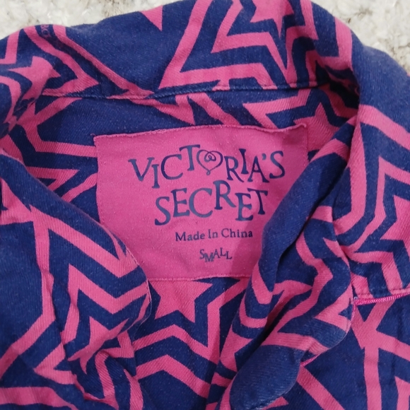 Victoria's Secret Vintage Y2K Pink And Blue RARE Pajama Set ~ Womens Size S - Picture 10 of 13